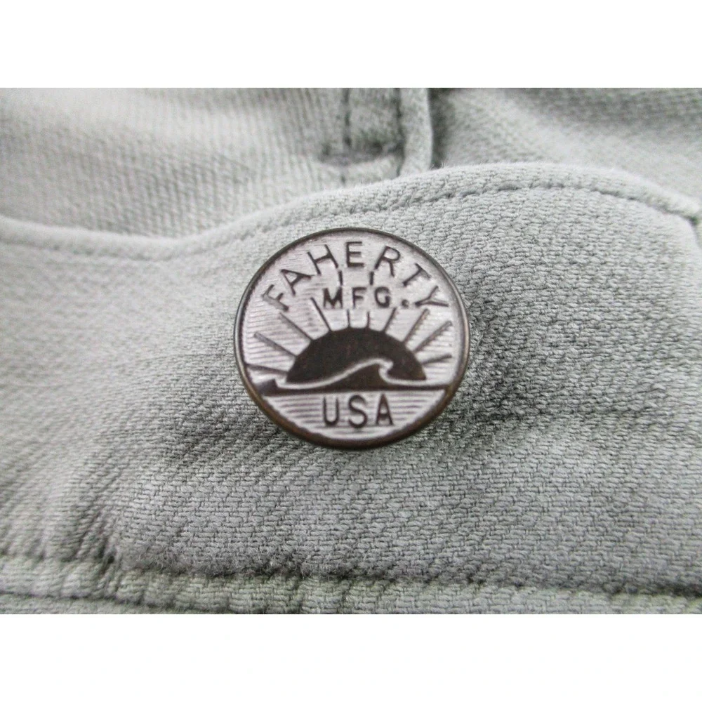 Faherty Brand Pants Mens 38 Sage Green Soft Stretch‎ 5-Pocket Casual Jeans Style